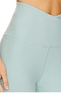 view 6 of 6 Spacedye At Your Leisure High Waisted Midi Legging in Minty Slate Heather