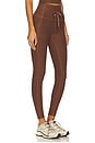 view 2 of 6 Spacedye Go Pocket Midi Legging in Bold Mocha Heather