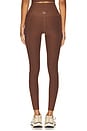 view 4 of 6 Spacedye Go Pocket Midi Legging in Bold Mocha Heather