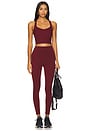 view 5 of 6 Powerbeyond Strive Midi Legging in California Merlot