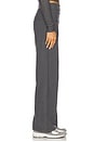 view 3 of 6 Spacedye Foldover Wide Leg Pant in True Gray Heather