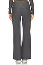 view 4 of 6 Spacedye Foldover Wide Leg Pant in True Gray Heather