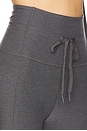 view 6 of 6 Spacedye The Go Pocket Midi Legging in True Gray Heather