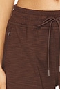 view 6 of 6 Heather Rib Street Jogger in Espresso Heather Rib
