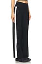 view 3 of 7 Spacedye Laid Back Stripe Pant in Darkest Night & Cloud White