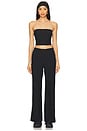 view 6 of 7 Spacedye Laid Back Stripe Pant in Darkest Night & Cloud White