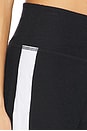 view 7 of 7 Spacedye Laid Back Stripe Pant in Darkest Night & Cloud White
