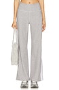 view 2 of 7 Spacedye Laid Back Stripe Pant in Silver Mist & Cloud White