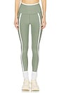 view 1 of 6 Spacedye New Moves High Waisted Midi Legging in Grey Sage Heather & Cloud White