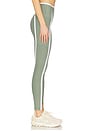 view 3 of 6 Spacedye New Moves High Waisted Midi Legging in Grey Sage Heather & Cloud White