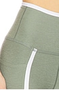 view 6 of 6 Spacedye New Moves High Waisted Midi Legging in Grey Sage Heather & Cloud White