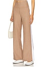 view 1 of 7 Spacedye Laid Back Stripe Pant in Desert Sand Heather & Cloud White