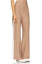 view 3 of 7 Spacedye Laid Back Stripe Pant in Desert Sand Heather & Cloud White