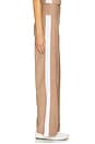 view 4 of 7 Spacedye Laid Back Stripe Pant in Desert Sand Heather & Cloud White