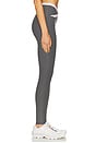 view 3 of 6 Spacedye Outlines High Waisted Midi Legging in True Gray Heather & Cloud White