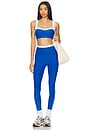 view 5 of 6 Spacedye Trophy High Waisted Leggings in Court Blue & Cloud White