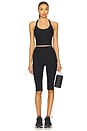 view 5 of 6 High Waisted Pedal Pusher Legging in Darkest Night