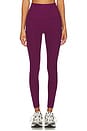 view 1 of 6 Spacedye Caught in The Midi High Waisted Legging in Aubergine Beet