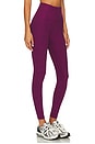 view 2 of 6 Spacedye Caught in The Midi High Waisted Legging in Aubergine Beet