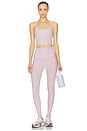 view 5 of 6 Spacedye Caught in The Midi High Waisted Legging in Blush Blooms Heather