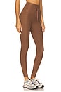 view 2 of 6 Spacedye Go Pocket Midi Legging in True Chocolate Heather