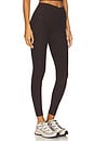 view 2 of 6 Spacedye At Your Leisure High Waisted Midi Legging in Dark Chocolate Heather