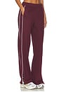 view 2 of 6 Luxe Fleece Piper Wide Leg Pant in Dark Cherry