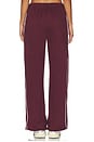 view 4 of 6 Luxe Fleece Piper Wide Leg Pant in Dark Cherry
