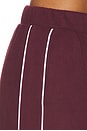 view 6 of 6 Luxe Fleece Piper Wide Leg Pant in Dark Cherry