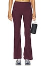 view 1 of 6 Spacedye Midrise Bootcut Pant in Midnight Burgundy Heather