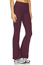 view 2 of 6 Spacedye Midrise Bootcut Pant in Midnight Burgundy Heather