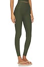 view 2 of 6 Spacedye Caught in The Midi High Waisted Legging in Army Green Heather