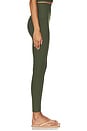 view 3 of 6 Spacedye Caught in The Midi High Waisted Legging in Army Green Heather