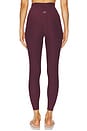 view 4 of 6 Spacedye Caught in The Midi High Waisted Legging in Midnight Burgundy Heather