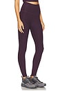 view 2 of 6 Spacedye Caught in The Midi High Waisted Legging in Eggplant Purple Heather