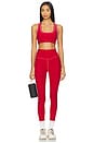 view 5 of 6 Spacedye Ready Midi Legging in Holly Red Heather