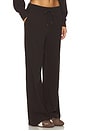 view 2 of 6 Breathe Easy Ribbed Wide Leg Pant in Dark Chocolate