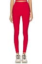 view 1 of 6 Spacedye Caught in The Midi High Waisted Legging in Holly Red Heather