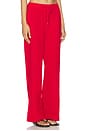 view 2 of 6 Breathe Easy Ribbed Wide Leg Pant in Holly Red