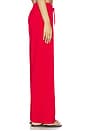 view 3 of 6 Breathe Easy Ribbed Wide Leg Pant in Holly Red