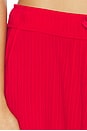 view 6 of 6 Breathe Easy Ribbed Wide Leg Pant in Holly Red
