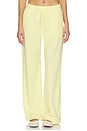 view 1 of 6 Breathe Easy Ribbed Wide Leg Pant in Yellow Swirl