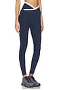 view 2 of 6 Spacedye Outlines High Waisted Midi Legging in Nocturnal Navy