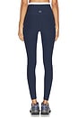 view 4 of 6 Spacedye Outlines High Waisted Midi Legging in Nocturnal Navy