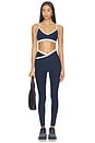 view 5 of 6 Spacedye Outlines High Waisted Midi Legging in Nocturnal Navy