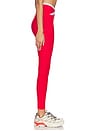 view 3 of 6 Spacedye Outlines High Waisted Midi Legging in Chili Red Heather