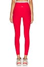 view 4 of 6 Spacedye Outlines High Waisted Midi Legging in Chili Red Heather
