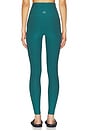 view 4 of 6 Spacedye Caught in The Midi High Waisted Legging in Teal Sea Heather