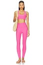 view 5 of 6 Spacedye Streamline Legging in Luscious Pink Heather