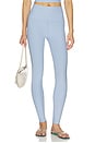 view 1 of 6 Spacedye Caught In The Midi High Waist Legging in Pastel Periwinkle Heather